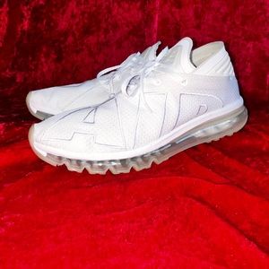 Nike Air Max Flair All White Sneakers New Style